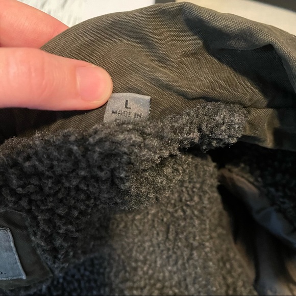 Levi's Men's Washed Cotton Two Pocket Sherpa Lined Military Jacket - Picture 11 of 13